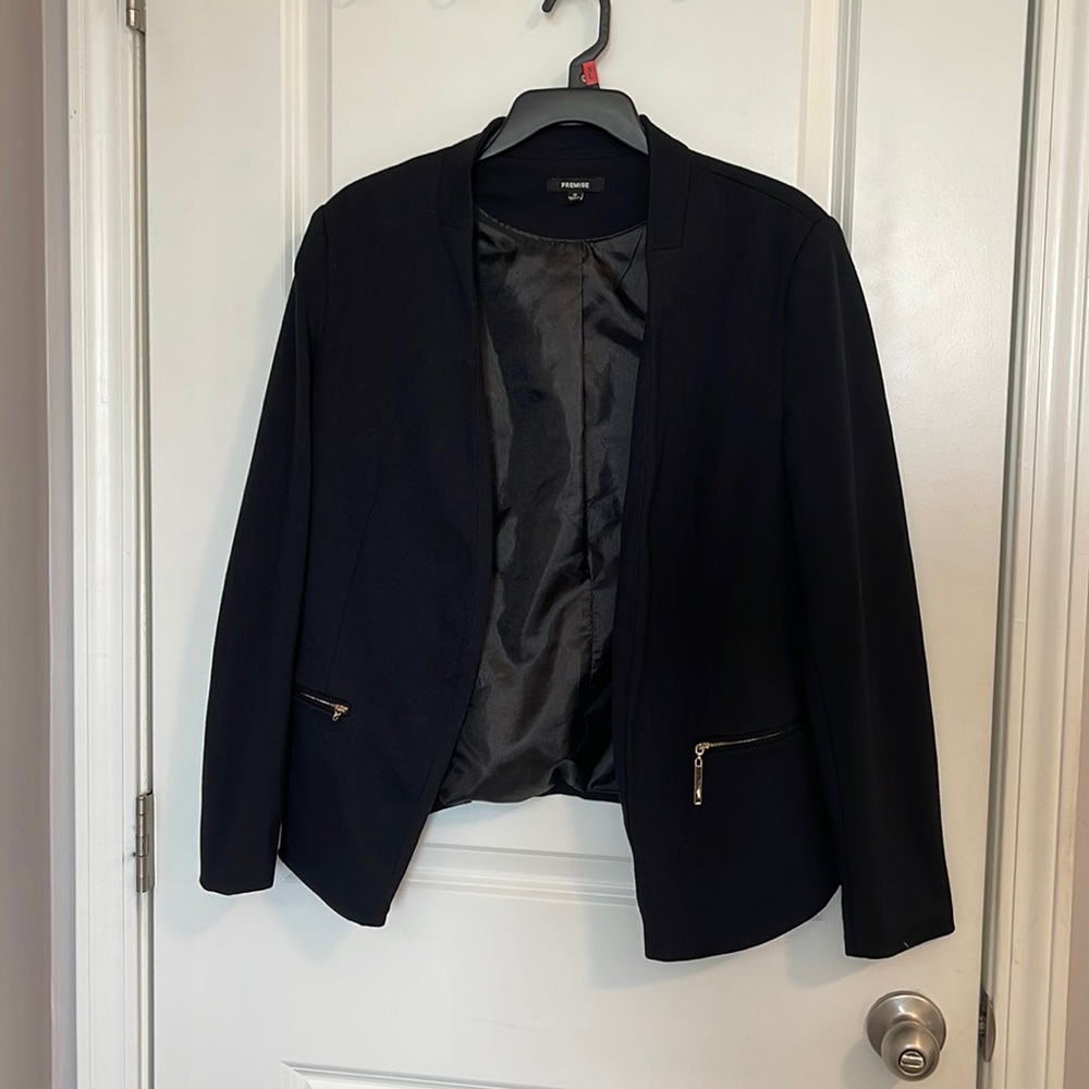 Ónix black formal blazer